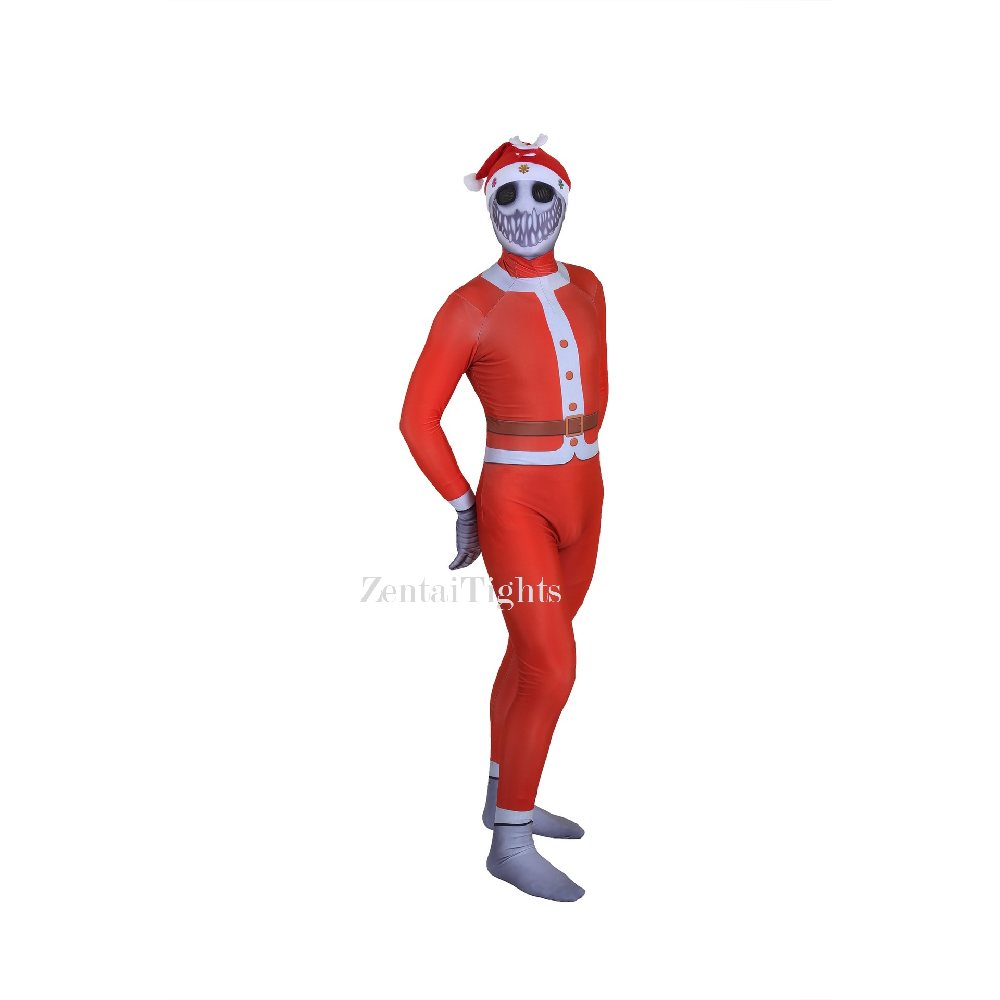 Christmas New Design 3D Printed Santa Cosplay Zentai Suit - Christmas Skull 01