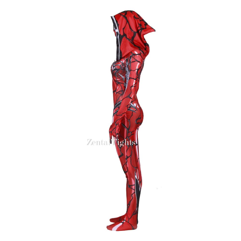 3D Printing Red Venom Cloak Big Spider Halloween Cosplay Costume Zentai Suit