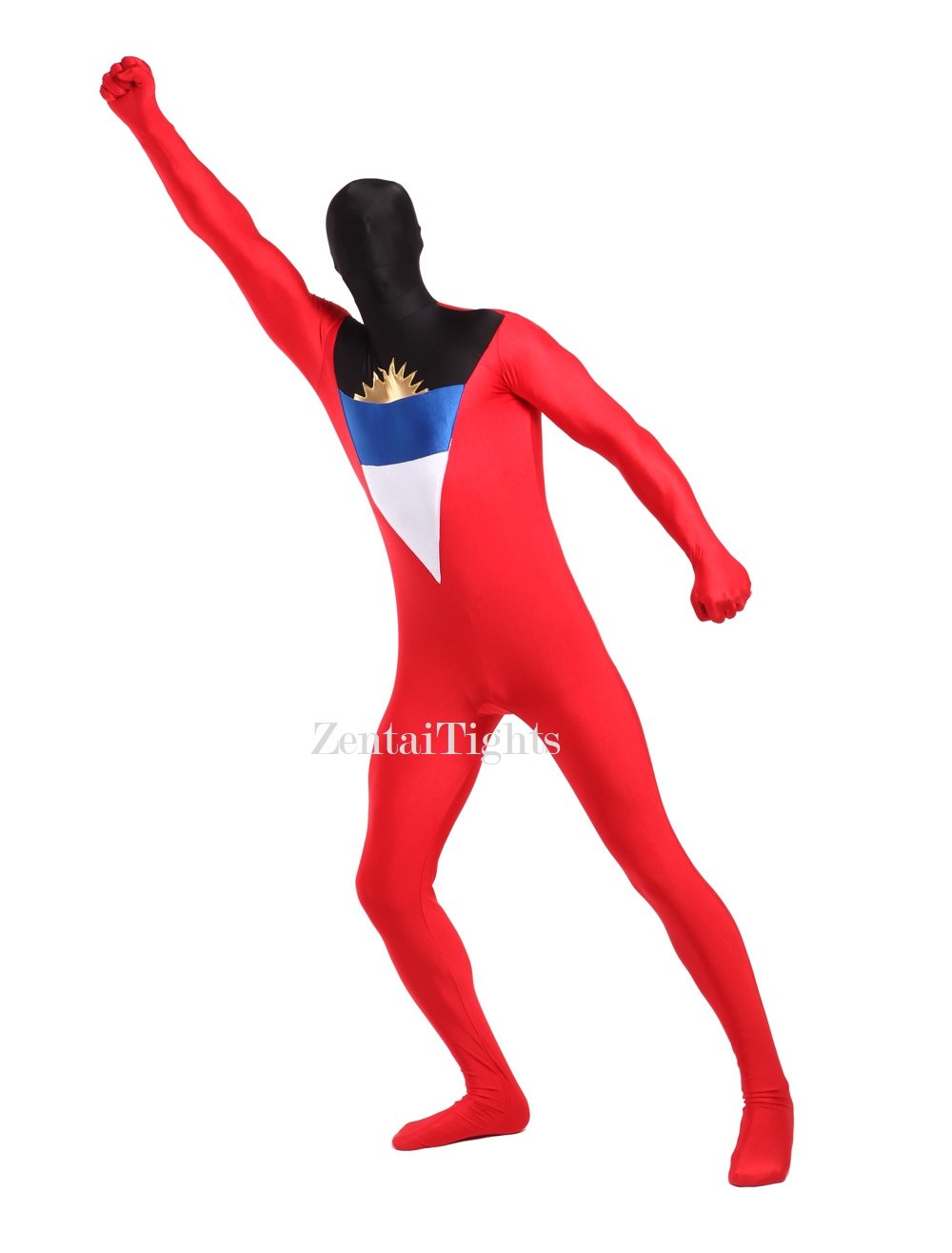 Spandex Lycra Spandex Antigua Barbuda Full Body Stylish Flag Tights Zentai Suit