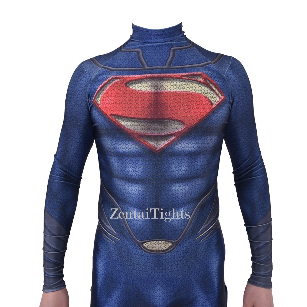 New Style Justice Superman Man of Steel 2 Bodysuit Cosplay X Task Force Suit