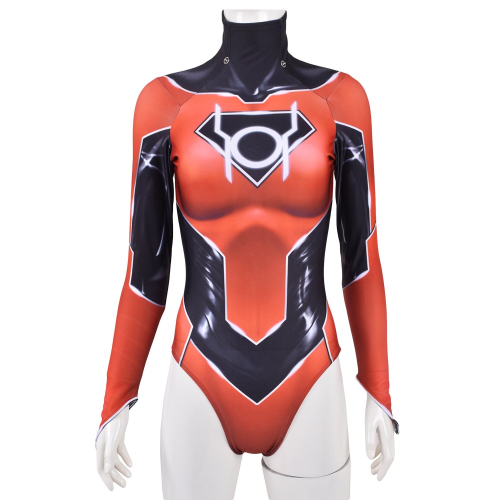 Red Lantern Supergirl Cosplay Halloween Cosplay Costume