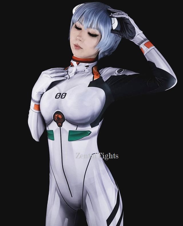 Halloween Female Rei Ayanami EVA Yanami Rei cosplay tights Zentai suit