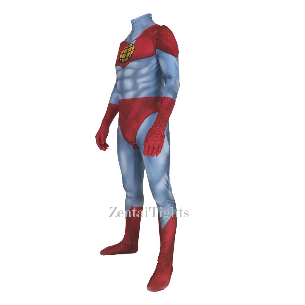 Men Adult Children Earth Superman cosplay costume Captain Planet Cosplay zentai suit