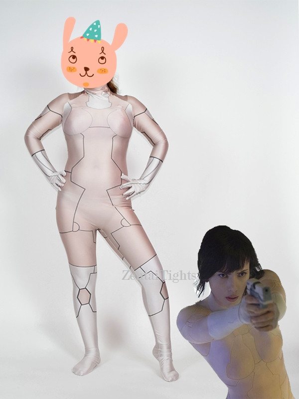 Halloween Movie Ghost in the Shell costume Suzi women one-piece tights cosplay zentai suit