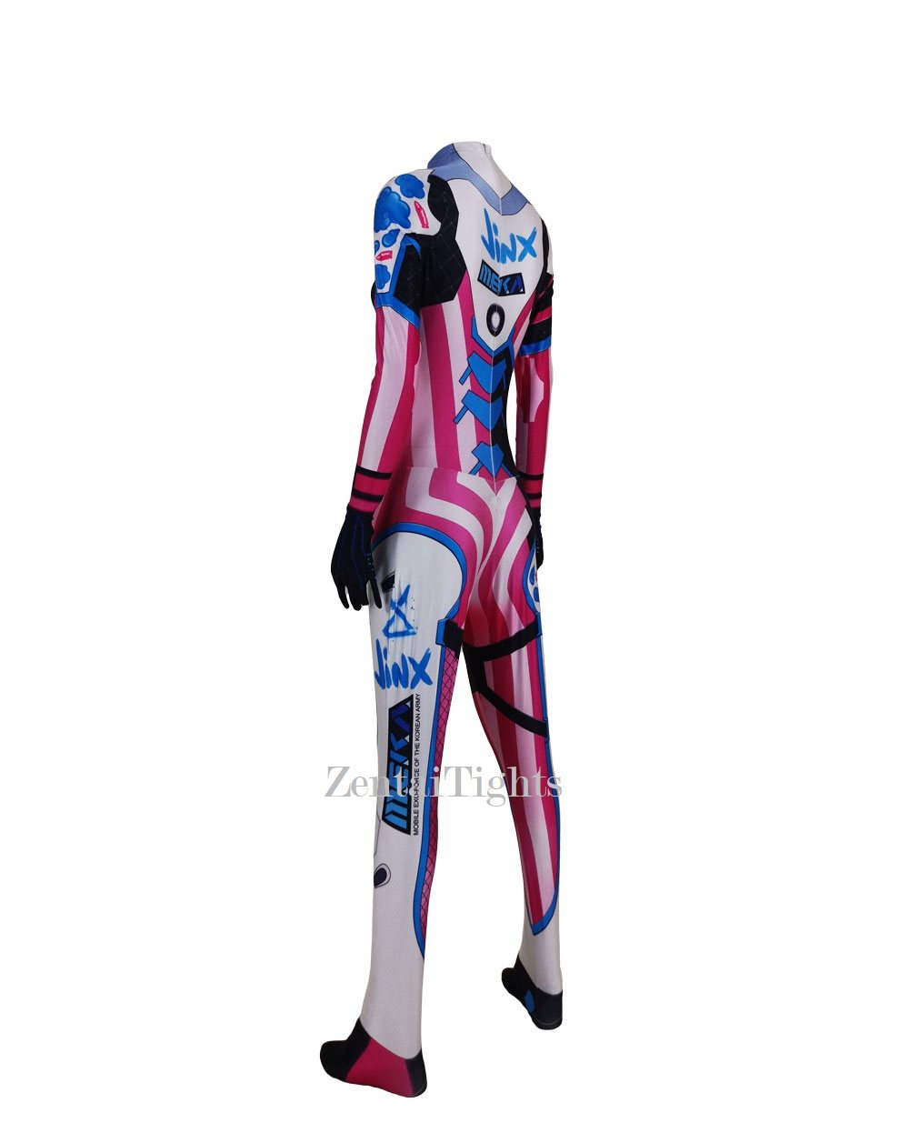 Women Jinx and D.VA bodysuit Halloween hero costume cosplay zentai suit