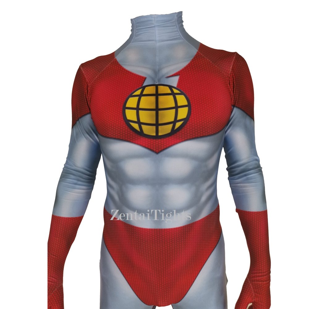 Men Adult Children Earth Superman cosplay costume Captain Planet Cosplay zentai suit