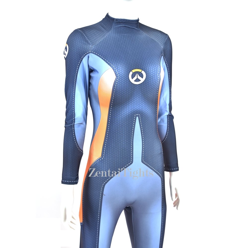 Halloween game anime women overwatch dva cosplay zentai suit