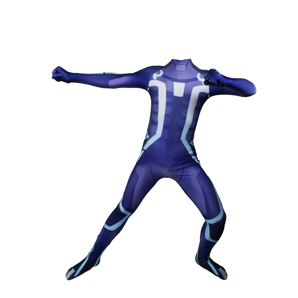 Halloween TRON Cosplay superhero Zentai one-piece zentai suit