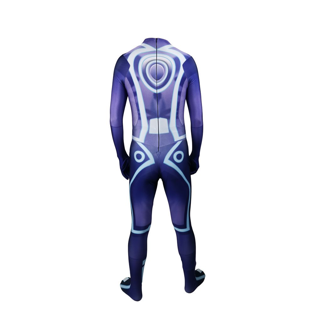 Halloween TRON Cosplay superhero Zentai one-piece zentai suit