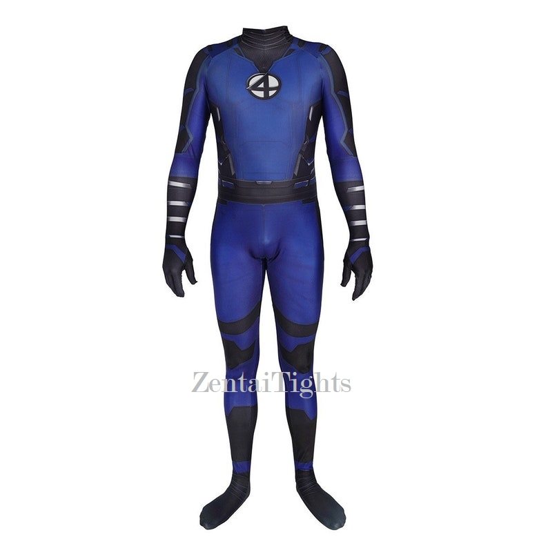 The movie Fantastic Four one-piece tights Halloween cosplay Zentai suit