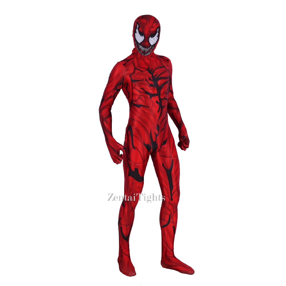 Halloween Venom 2 Massacre Edition Red Tights Spider-Man Jumpsuit Cosplay zentai Costume