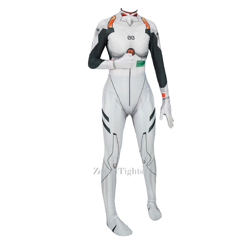 Rei Ayanami Evangelion Cosplay Costume eva Battle suit female one-piece full body cosplay zentai suit