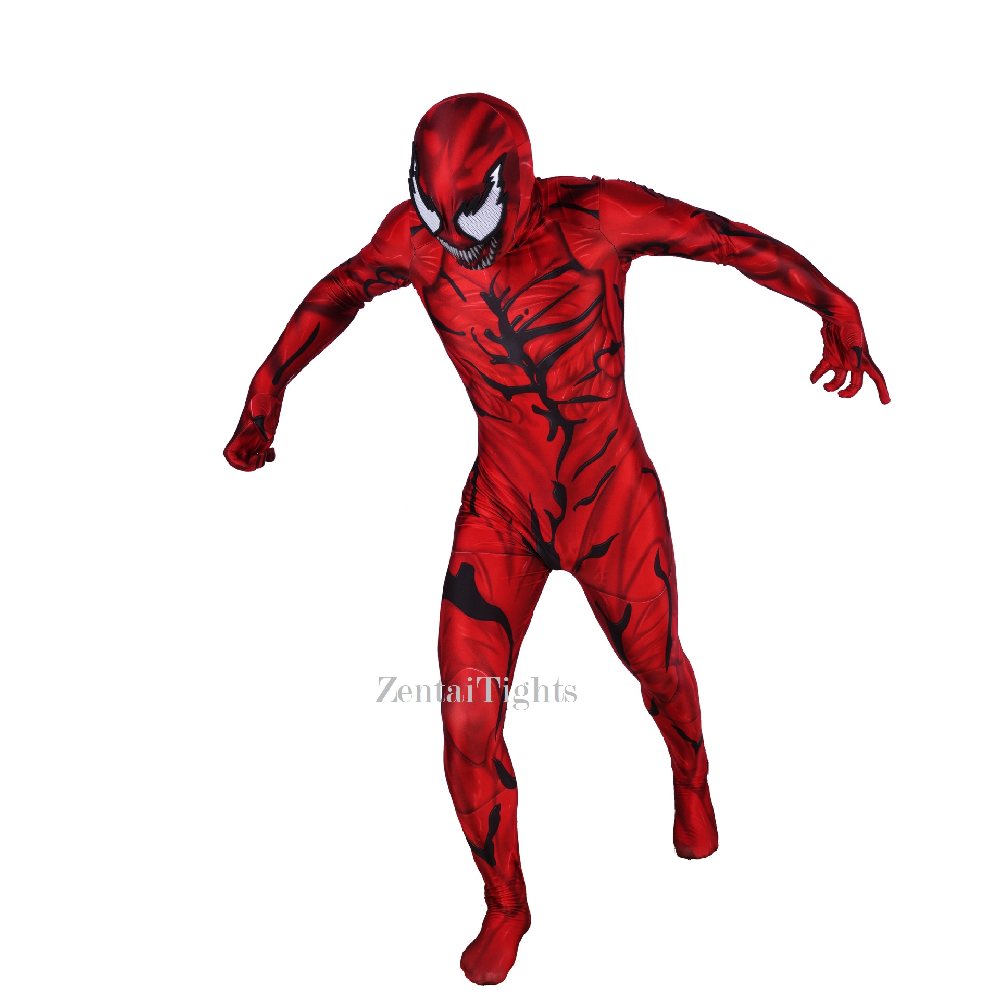 Halloween Venom 2 Massacre Edition Red Tights Spider-Man Jumpsuit Cosplay zentai Costume