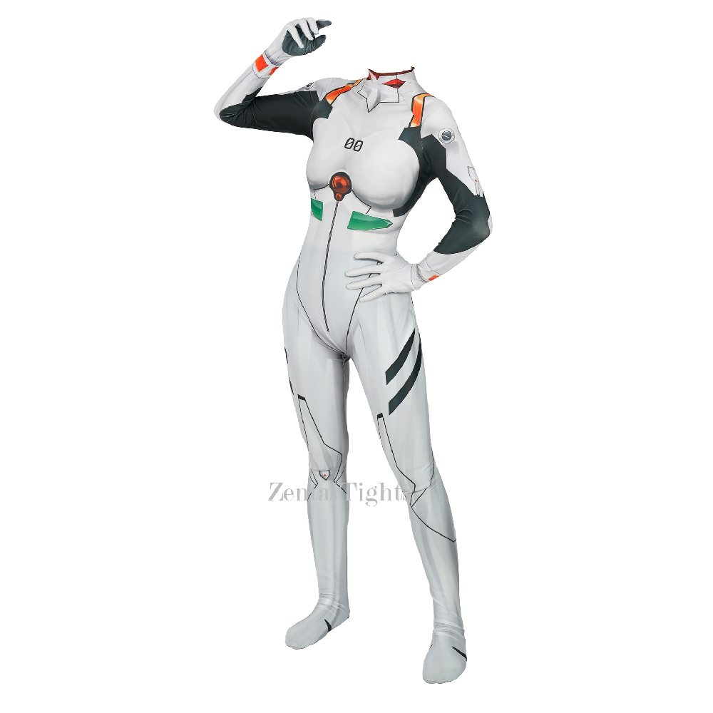 Rei Ayanami Evangelion Cosplay Costume eva Battle suit female one-piece full body cosplay zentai suit