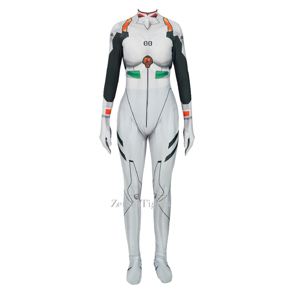 Rei Ayanami Evangelion Cosplay Costume eva Battle suit female one-piece full body cosplay zentai suit