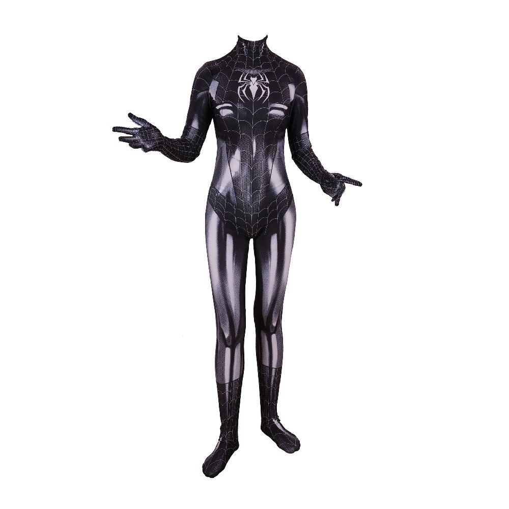 Black Spiderman Tights Cosplay Costume Sexy Temptation Uniform MJ Jumpsuit zentai suit