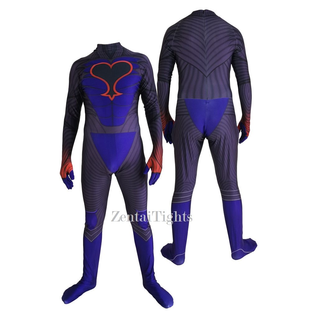 Kingdom Hearts Chain of Memories Halloween cosplay zentai suit