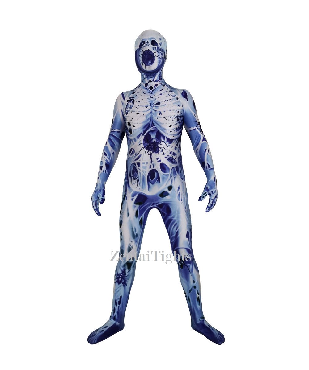 Halloween Costume Skull Cosplay zentai Suit