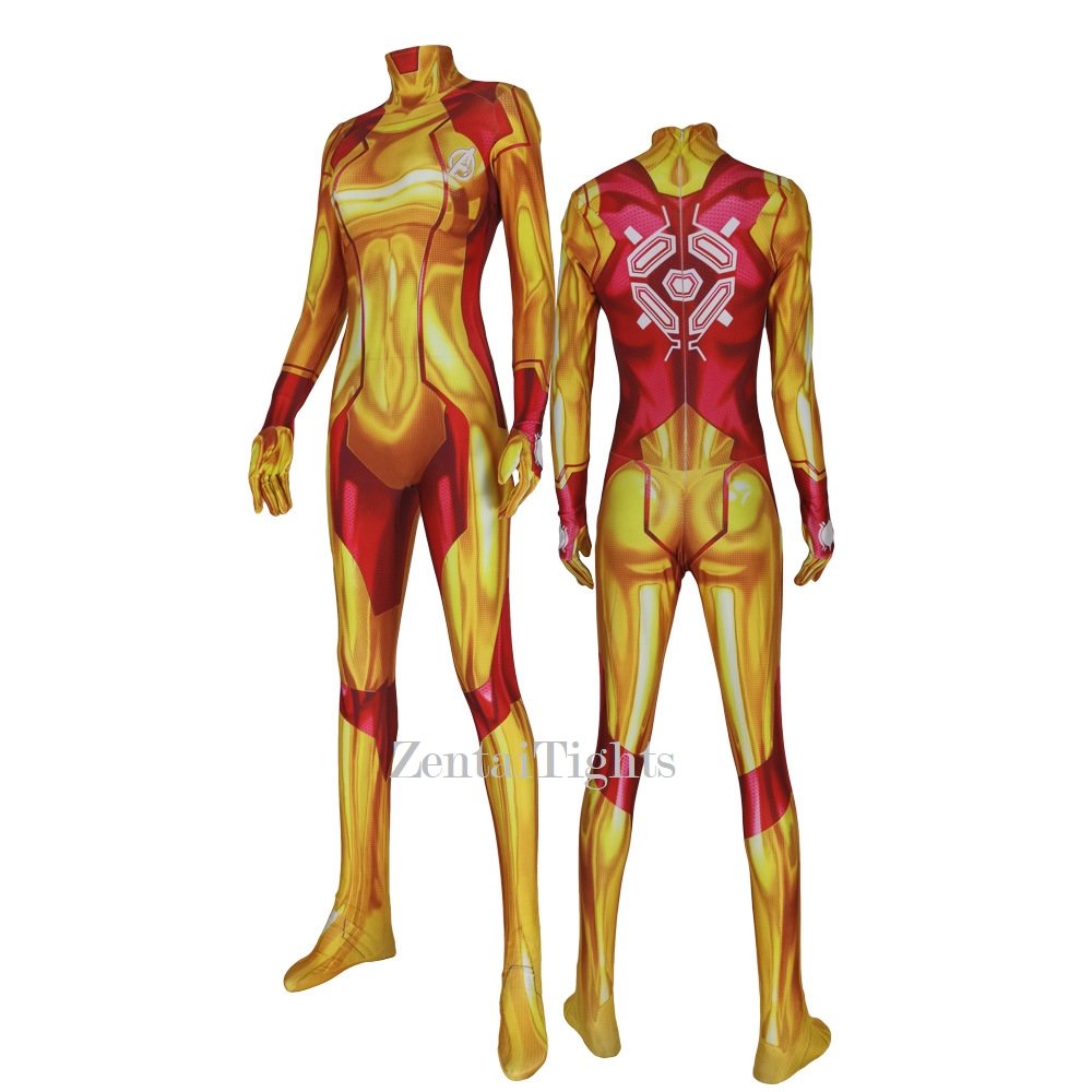 Halloween Metroid tights Samus Aren cosplay costume Samus Aran tights zentai suit