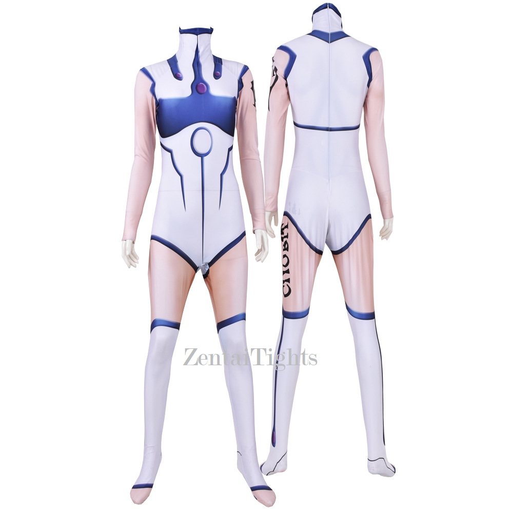 Halloween costume anime humanoid computer angel heart tights cosplay zentai suit