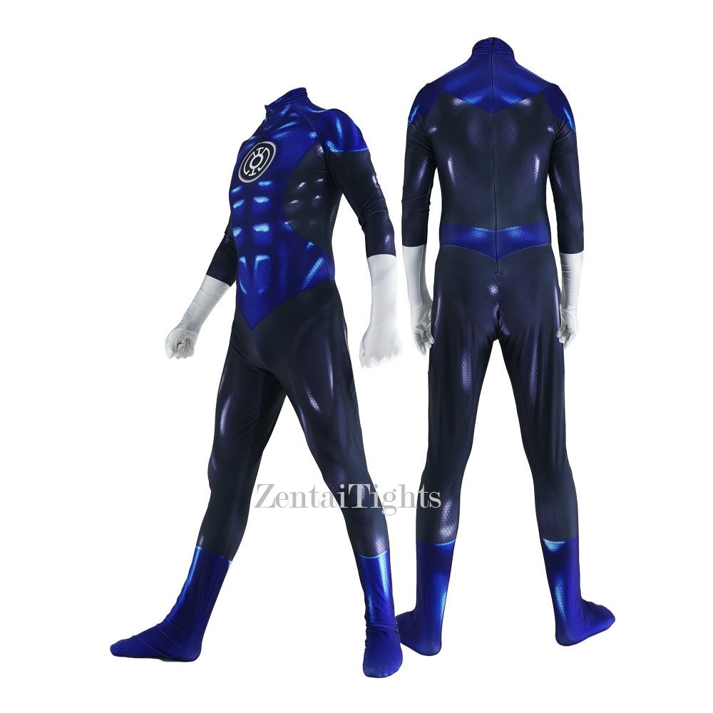 Halloween Adult Children Blue Lantern Corps costume cosplay zentai suit