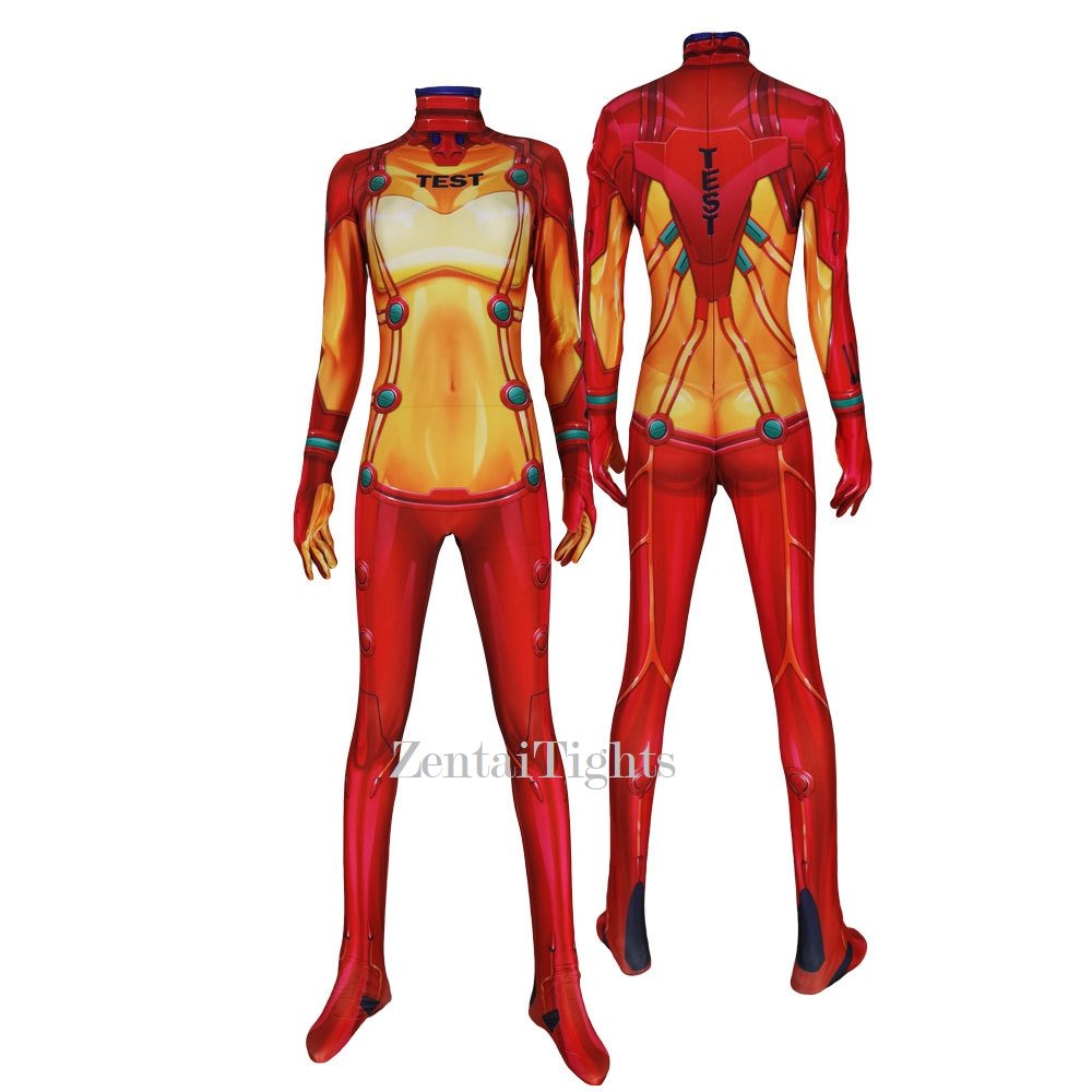 Evangelion Test Combat Suit Cosplay costume Bodysuit Halloween zentai Suit