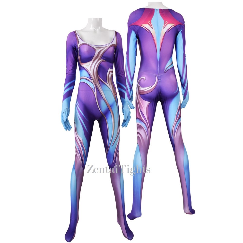 Halloween the Child of the Stars the Dawnbringer Soraka cosplay one-piece zentai suit