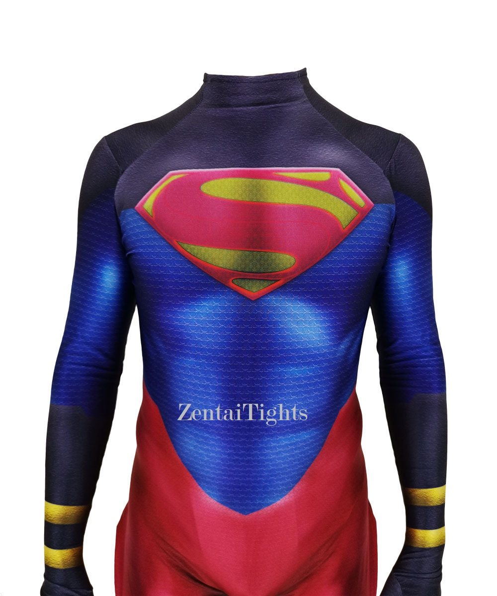 Halloween Men DC Comics costume Blue Muscle Superman One-Piece Superman Cosplay zentai Suit
