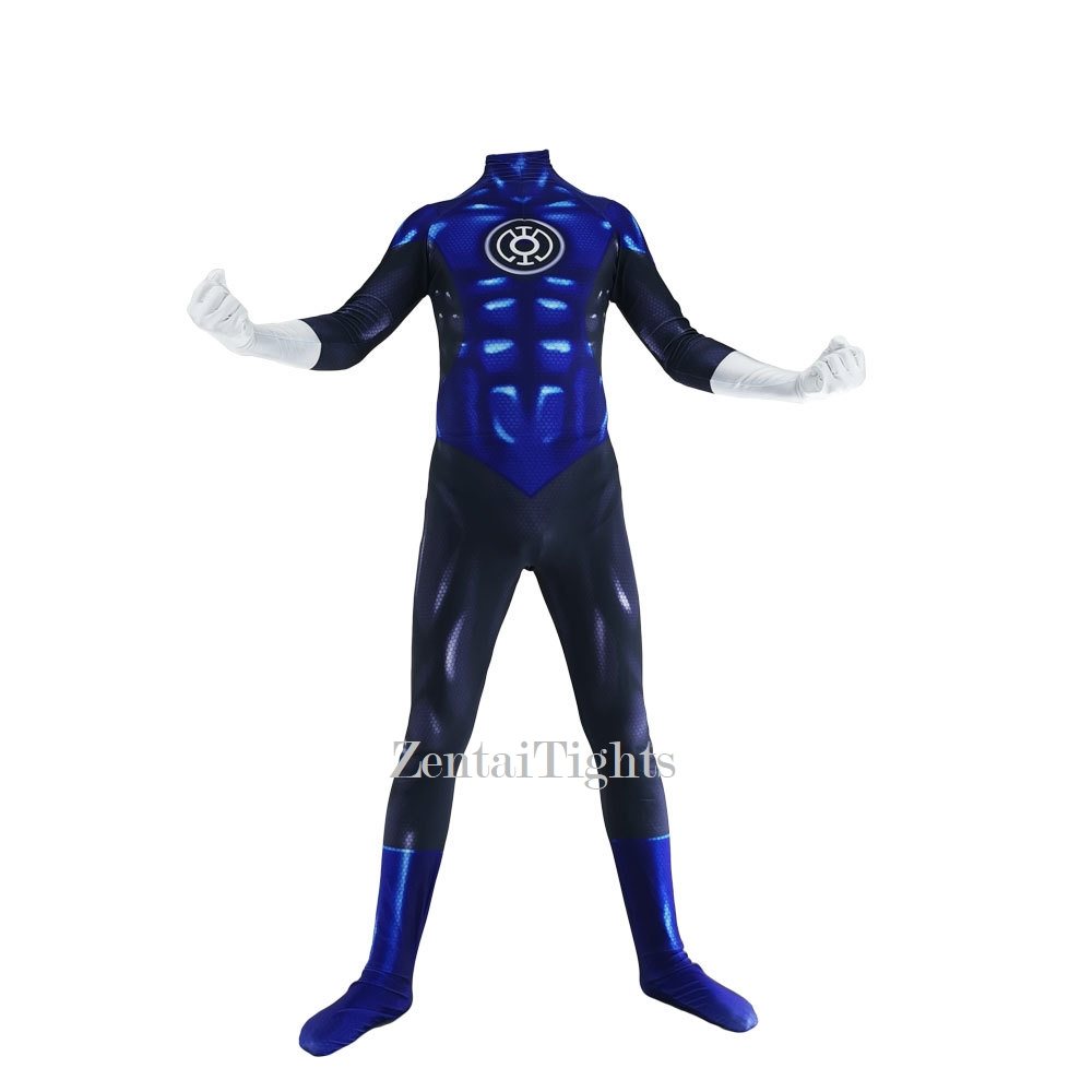 Halloween Adult Children Blue Lantern Corps costume cosplay zentai suit