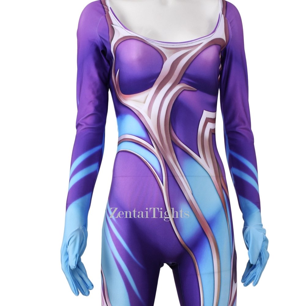 Halloween the Child of the Stars the Dawnbringer Soraka cosplay one-piece zentai suit