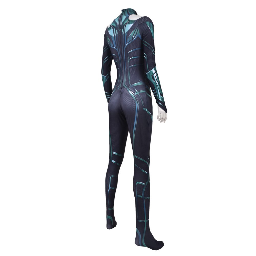 Halloween The movie Thor 3 costume Goddess of Death Hela cosplay zentai suit