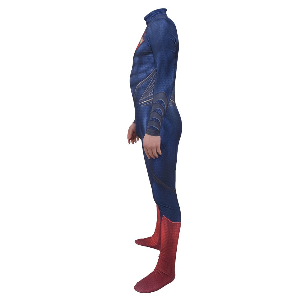 Halloween New Style Blue Muscular costume Superman Tights Superman zentai suit
