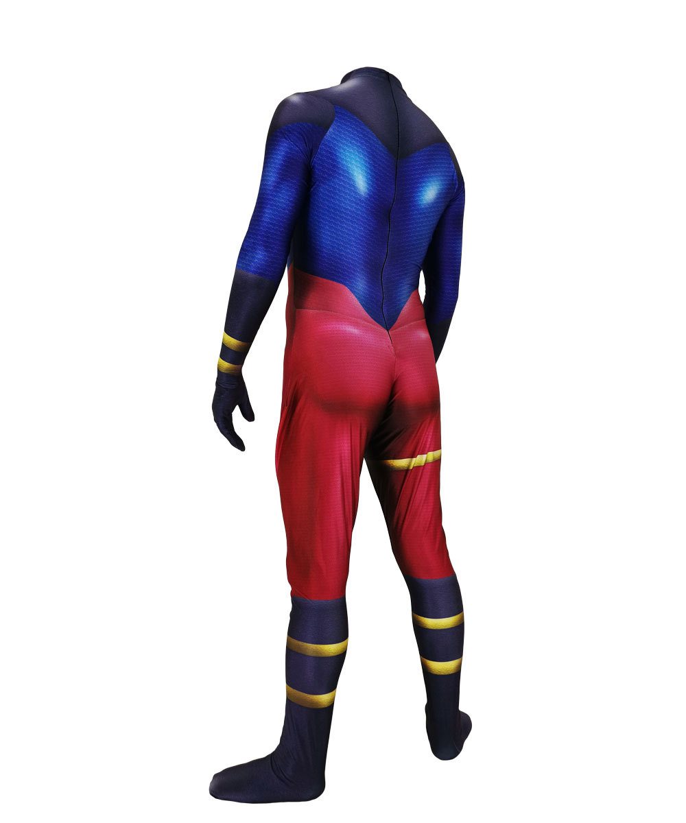 Halloween Men DC Comics costume Blue Muscle Superman One-Piece Superman Cosplay zentai Suit