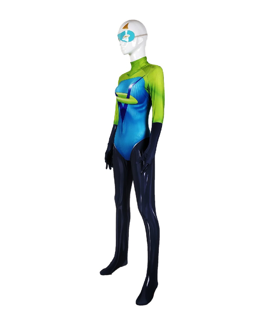 Halloween costume The Incredibles 2 Crossover Voyd cosplay zentai suit