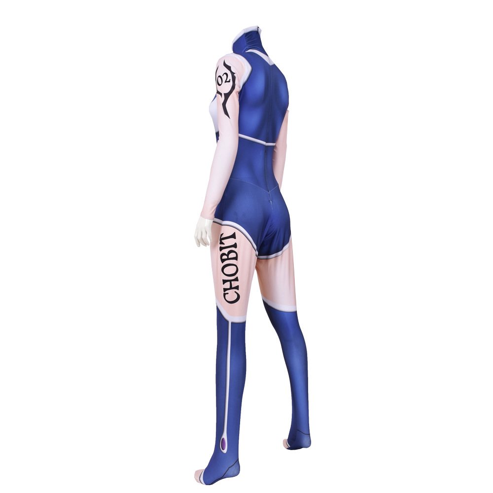 Halloween cosplay costume anime Blue Humanoid Computer Angel Heart Tights cosplay zentai suit