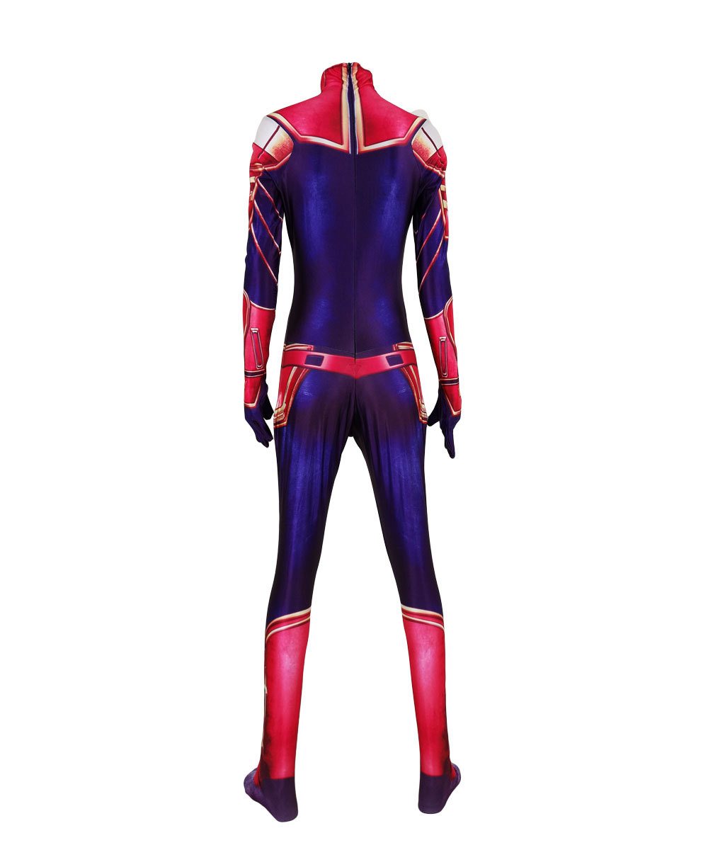 Captain Marvel Halloween costume superhero Captain Marvel Cosplay zentai suit