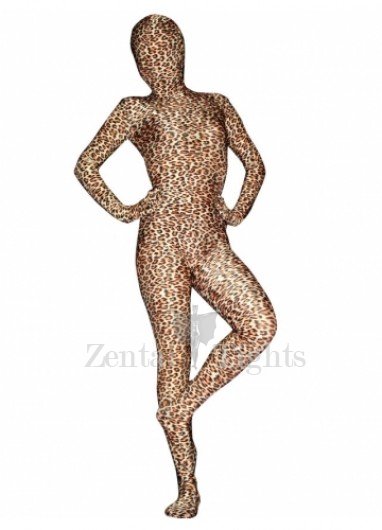 Full Body Full body Zentai Suit Zentai Tights Leopard Print Lycra Spandex  Full body Zentai Suit