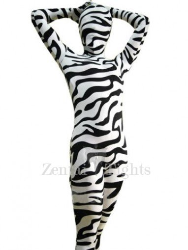 Full Body Full body Zentai Suit Zentai Tights Zebra Pattern Spandex  Full body Zentai Suit