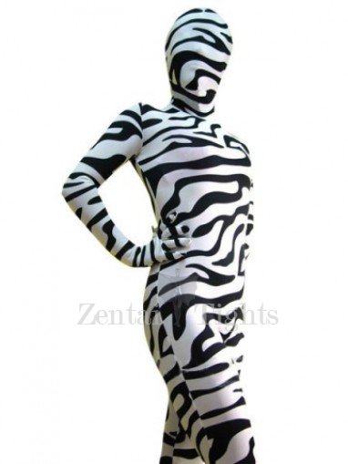 Full Body Full body Zentai Suit Zentai Tights Zebra Pattern Spandex  Full body Zentai Suit
