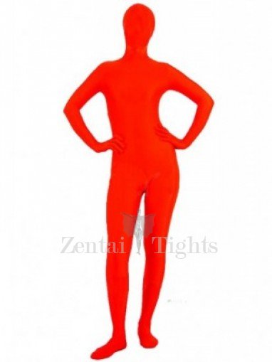 Unicolor Full Body Full body Zentai Suit Zentai Tights Red Spandex Full body Zentai Suit