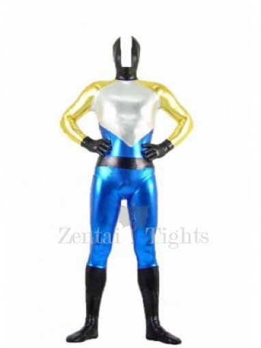 Four-Color Shiny Metallic Unisex Full body Zentai Suit