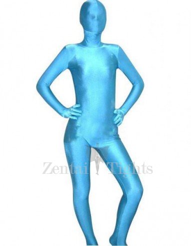 Cheap Unicolor Full Body Full body Zentai Suit Zentai Tights Blue Lycra Spandex Unisex Full body Zentai Suit
