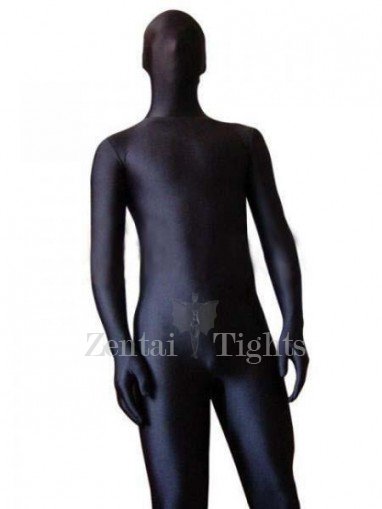 Superior Black Lycra Spandex Unisex Full body Zentai Suit