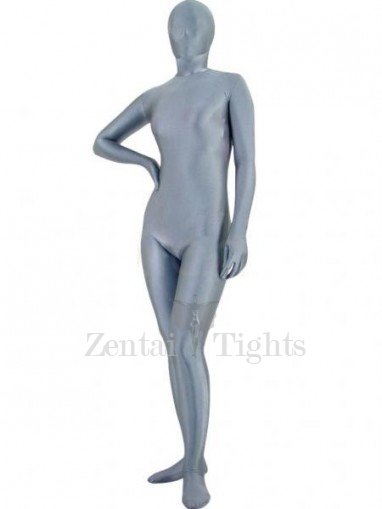 Unicolor Full Body Full body Zentai Suit Zentai Tights Deep Grey Lycra Spandex Unisex Full body Zentai Suit