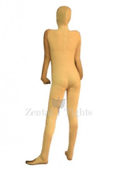 Unusual Yellow Lycra Spandex Unisex Full body Zentai Suit