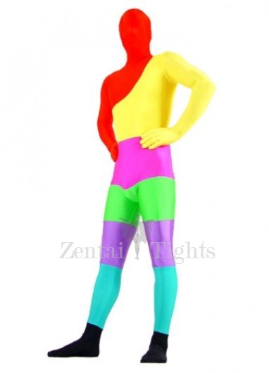 Colorful Lycra Spandex Full body Zentai Suit