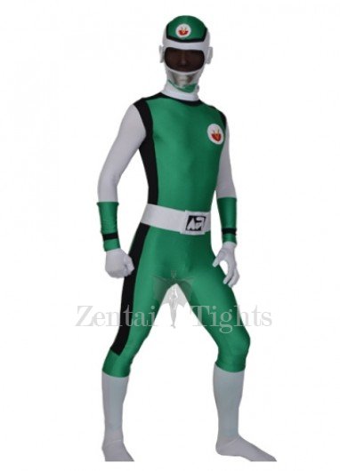 Green Lycra Men\'s Full body Zentai Suit