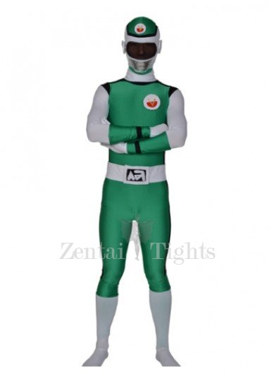 Green Lycra Men\'s Full body Zentai Suit