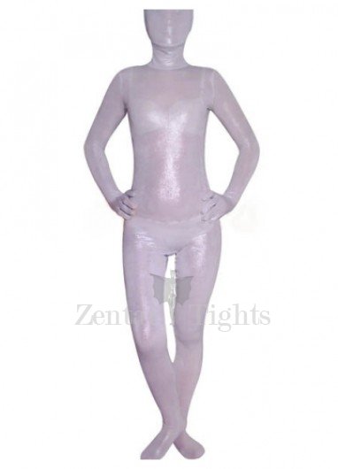 White Velvet Unisex Full body Zentai Suit