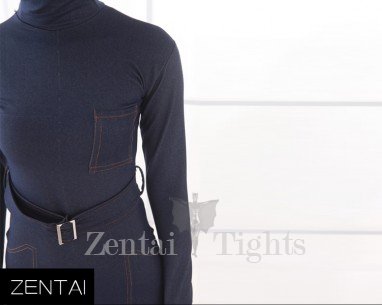 Elastic Stretch Denim Blue Jeans Fashion Full body Zentai Suit Zentai Catsuit Tights